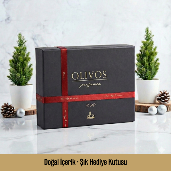 Olivos Keçi Sütlü % 100 Saf Zeytinyağı 4'lü Sabun Hediye Seti