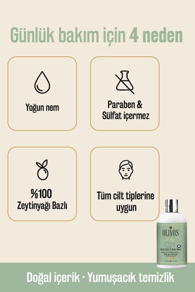 Olivos Bebek Saç ve Vücut Şampuanı 400 ml