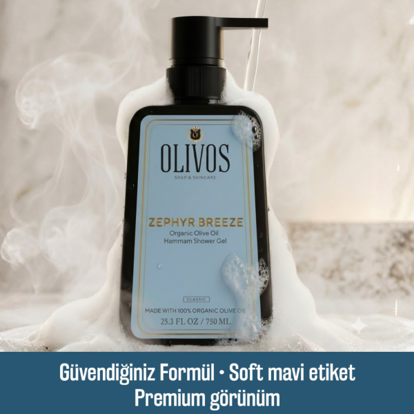 Doğal Zeytinyağlı Hamam Kokulu Banyo Ve Duş Jeli Zeytinyağı Cilt Besleyici Nemlendirici 2 ADET 750ML