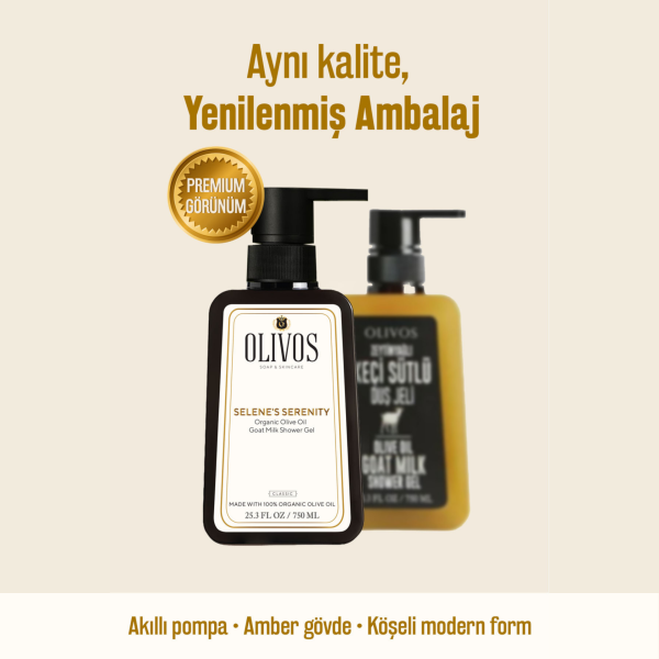 Doğal Zeytinyağlı Keçi Sütlü Banyo Ve Duş Jeli Keçi Sütü Zeytinyağı Cilt Nemlendirici 2 ADET 750ML