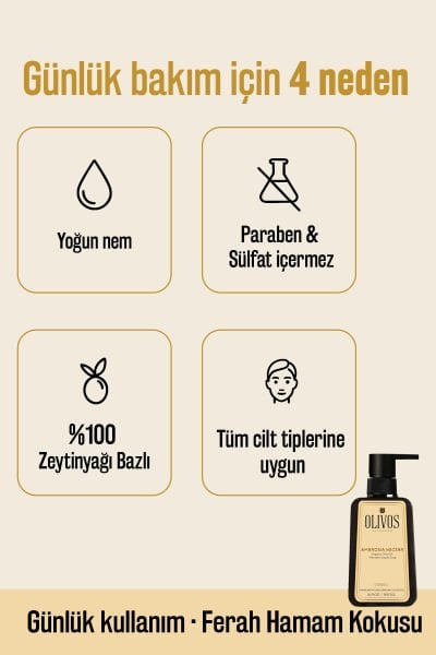 %100 Doğal Zeytinyağlı Mandalina Kokulu Sıvı El Sabun Yoğun Nemlendirici Arındırıcı Bitkisel 4 ADET 500 ML