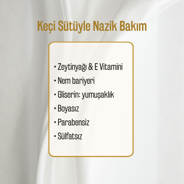 %100 Doğal Keçi Sütü Ve Zeytinyağlı Banyo Ve Duş Jeli Kuru Cilt Nemlendirici Ve Besleyici 750 ml
