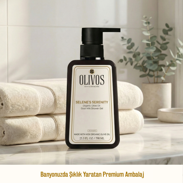 %100 Doğal Keçi Sütü Ve Zeytinyağlı Banyo Ve Duş Jeli Kuru Cilt Nemlendirici Ve Besleyici 750 ml