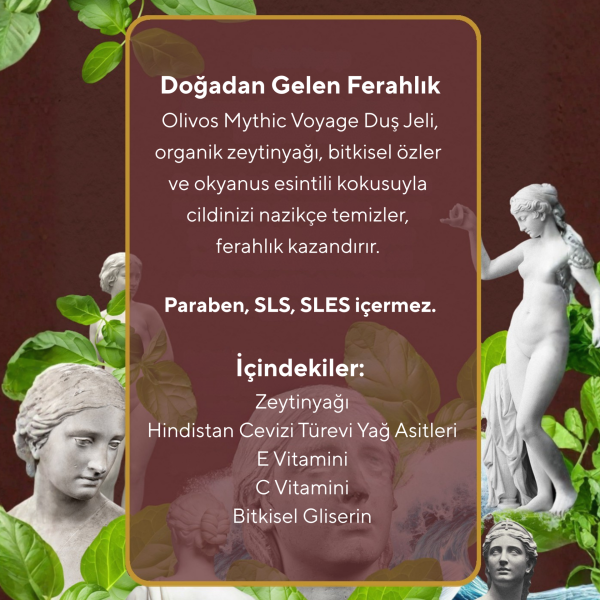 Doğal Okyanus ve Yeşil Bitki Kokulu Zeytinyağlı Banyo Ve Duş Jeli Nemlendirici Ve Besleyici 750 ml