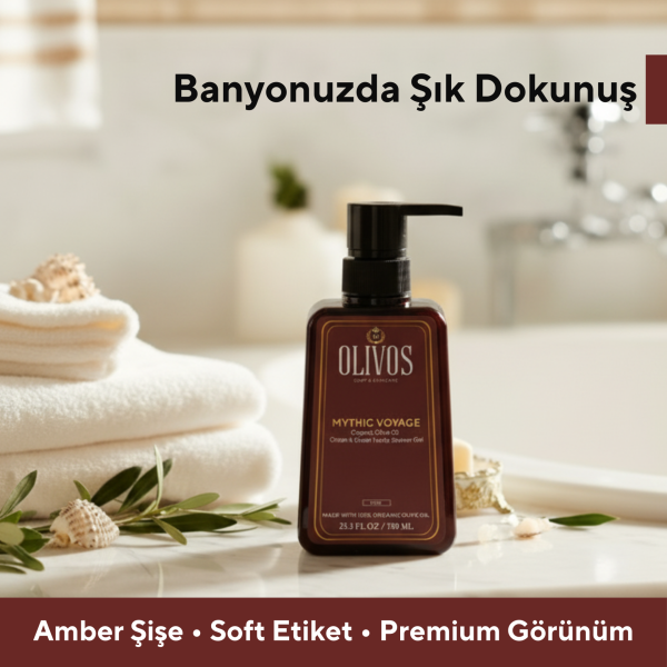 Doğal Okyanus ve Yeşil Bitki Kokulu Zeytinyağlı Banyo Ve Duş Jeli Nemlendirici Ve Besleyici 750 ml