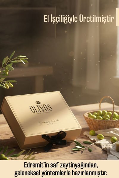 Olivos Legendary Touch Doğal Zeytinyağlı Sabun Seti (Mandalina & Keçi Sütü) | Şık Kutu, Özel Hediye Seçeneği