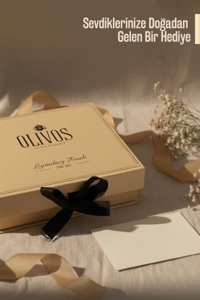 Olivos Legendary Touch Doğal Zeytinyağlı Sabun Seti (Mandalina & Keçi Sütü) | Şık Kutu, Özel Hediye Seçeneği