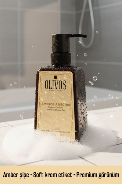 Olivos Zeytinyağlı Mandalina Kokulu Duş Jeli & Sıvı El Sabunu Seti 2’li 1250 ml
