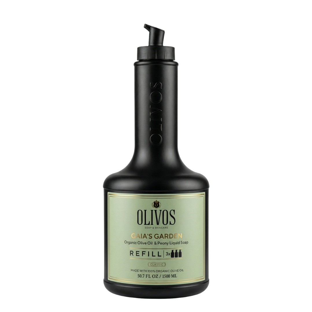 Gaia’s Garden Zeytinyağlı Şakayık Kokulu Sıvı Sabun Refill 1500 ML (3x500 ML) Ekonomik Paket
