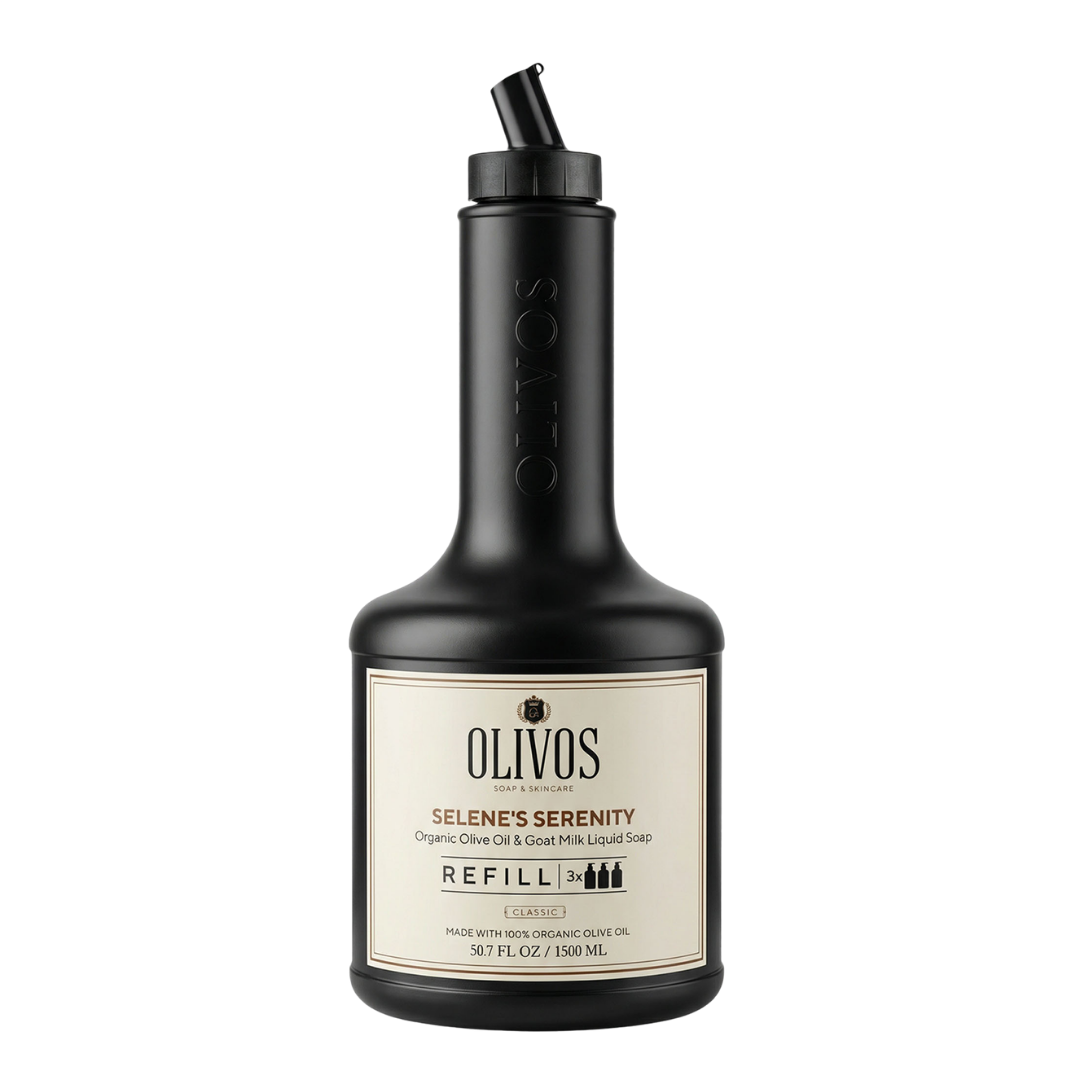 Selene’s Serenity Zeytinyağlı Keçi Sütlü Sıvı Sabun Refill 1500 ML (3x500 ML) Ekonomik Paket